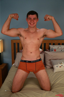 Model Jacob Olson Naked Straight English Lad Uncut Enjoys Gym