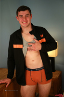 Model Jacob Olson Naked Straight English Lad Uncut Enjoys Gym
