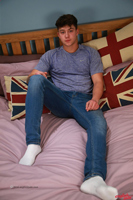 Model Jon Williams Naked Straight English Lad Uncut Enjoys Football & Gym