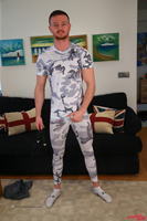 Model James Hallows Naked Straight English Lad Uncut Enjoys Gym & Football