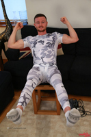 Model James Hallows Naked Straight English Lad Uncut Enjoys Gym & Football