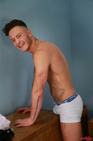 Model Joe Burleigh Naked Straight English Lad Uncut Enjoys Gym & Football