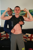 Model Luca James Naked Straight English Lad Uncut Enjoys Gym & Football