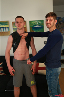 Model Bailey Gibson Naked Straight English Lad Uncut Enjoys Gym
