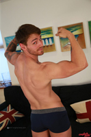 Model Travis Clemence Naked Straight English Lad Uncut Enjoys Gym & Rugby