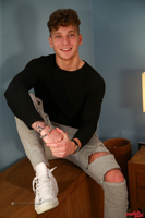 Model Brandon Myers Naked Straight English Lad Uncut Enjoys Gym and Football