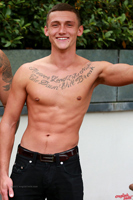 Model Rowan Black Naked Straight English Lad Uncut Enjoys Boxing