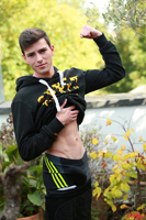 Model Joey Foxton Naked Straight English Lad Uncut Enjoys Gym & Running
