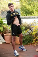 Model Joey Foxton Naked Straight English Lad Uncut Enjoys Gym & Running