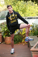 Model Joey Foxton Naked Straight English Lad Uncut Enjoys Gym & Running