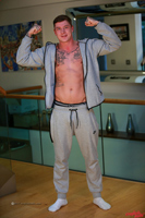 Model Jack Appleton Naked Straight English Lad Uncut Enjoys Gym