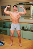 Model Javier Rodiguez Naked Straight English Lad Uncut Enjoys Wrestling and Gym