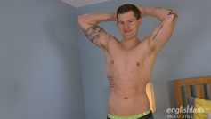 Straight Hunk Adam Shows us his 9 Inch Uncut Cock & Slightly Hairy Hole!