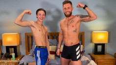 Muscular Hunk Cameron & Young Ripped Harry Wank Each Other’s Big Hard Uncut Cocks & Squirt Cum!