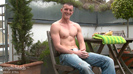 Straight Ozzie Rugby Hunk Cory Shows off his Muscular Body & Very Hard Uncut Cock!