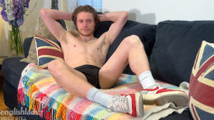 Young Straight & Ripped Footballer Hector Returns & Wanks his Uncut Cock & Cums!
