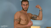 Muscular & Ripped Straight Footballer Jake Plays with a Dildo for the 1st Time!