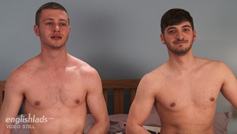 Straight Mates Luca and Bailey Wank Off Each Other's Rock Hard Uncut Cocks!