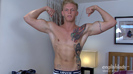 One Enthusiastic Wanker - Tom is Toned, Muscular, Tattooed - A Straight Hunk with a Big Uncut Cock!