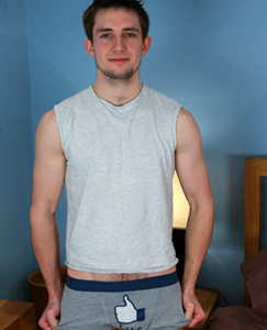 Englishlads.com: Hairy & Toned Young Straight Lad Freddie - One Hairy Hole & Uncut Cock Fires Like a Missile!