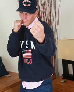 Englishlads.com: Hunky Straight Young Muay Thai Fighter Harvey - Toned Body & a Big Thick Uncut Cock!