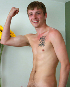 Englishlads.com: Straight & Tall Blond Uncut Pup Jamie has his 1st Dildo Experience!