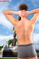 Model David Farrow Naked Straight English Lad Uncut Enjoys Swimming & Hockey