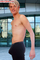 Model Jamie Johnson Naked Gay English Lad Uncut Enjoys Gynmatics & Tennis