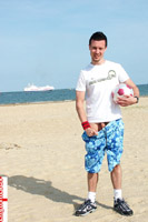Model Bentley Race Naked Gay English Lad Uncut Enjoys Surfing and running
