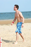 Model Bentley Race Naked Gay English Lad Uncut Enjoys Surfing and running