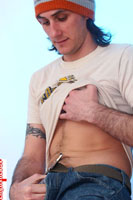 Model Paul Roach Naked Straight English Lad Uncut Enjoys Surf, skateboarding & swim