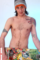 Model Paul Roach Naked Straight English Lad Uncut Enjoys Surf, skateboarding & swim