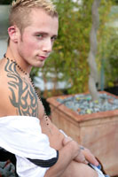 Model Richie Cox Naked Bi English Lad Uncut Enjoys Gym & rugby
