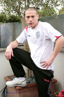 Model David Walker Naked Straight English Lad Uncut Enjoys Football