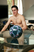 Model Miles Gregory Naked Straight English Lad Uncut Enjoys Football & swim