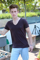 Model Cameron Donald Naked Straight English Lad Uncut Enjoys Rowing & Gym