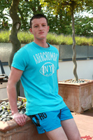 Model Nate Hartnett Naked Straight English Lad Uncut Enjoys Football