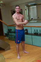 Model Leigh Clarke Naked Straight English Lad Uncut Enjoys Football & Gym