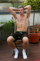 Model Andrew Hayden Naked Straight English Lad Uncut Enjoys Gym & Football