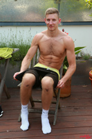 Model Andrew Hayden Naked Straight English Lad Uncut Enjoys Gym & Football