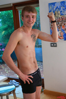 Model Jamie Stevens Naked Straight English Lad Uncut Enjoys Running & Gym