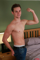 Model Joel Jenkins Naked Straight English Lad Uncut Enjoys American Football