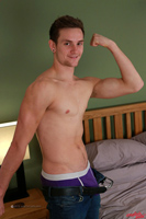 Model Joel Jenkins Naked Straight English Lad Uncut Enjoys American Football