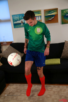 Model Riley Howard Naked Straight English Lad Uncut Enjoys Football
