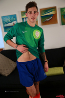 Model Riley Howard Naked Straight English Lad Uncut Enjoys Football