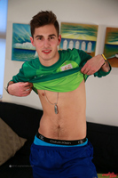 Model Riley Howard Naked Straight English Lad Uncut Enjoys Football