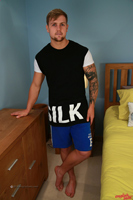 Model Ralph Clifford Naked Straight English Lad Uncut Enjoys Gym & Football