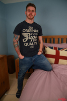 Model Patrick West Naked Straight English Lad Uncut Enjoys Gym & Football