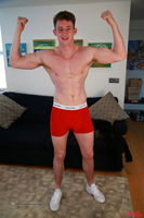 Model Tom Sutcliffe Naked Straight English Lad Uncut Enjoys Gym & Boxing