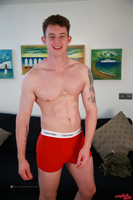 Model Tom Sutcliffe Naked Straight English Lad Uncut Enjoys Gym & Boxing